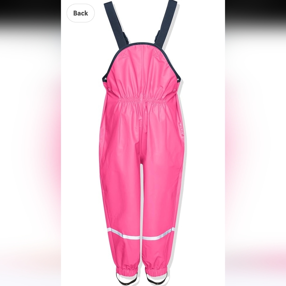 Playshoes Rain Pants Size 128  or 7/8 Pink
